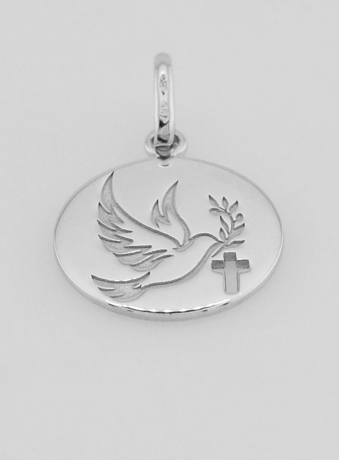 Médaille de Confirmation Saint Esprit en Argent (pic 2)