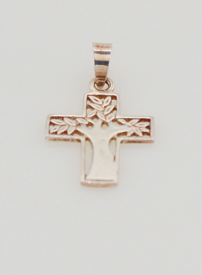 Pendentif Croix Arbre de Vie - 15mm (pic 2)