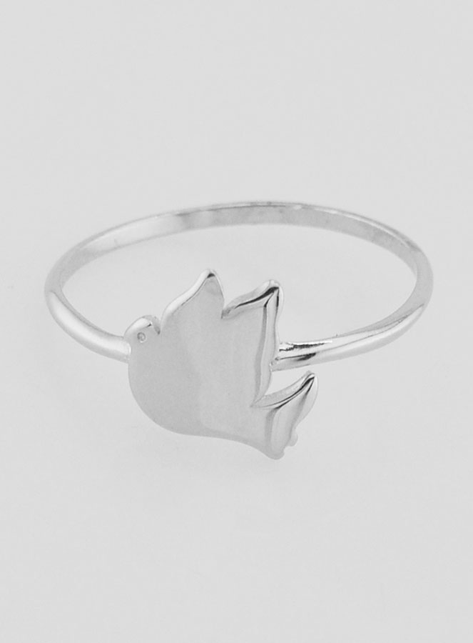 Bague Colombe de la Paix en Argent - T60 (pic 1)
