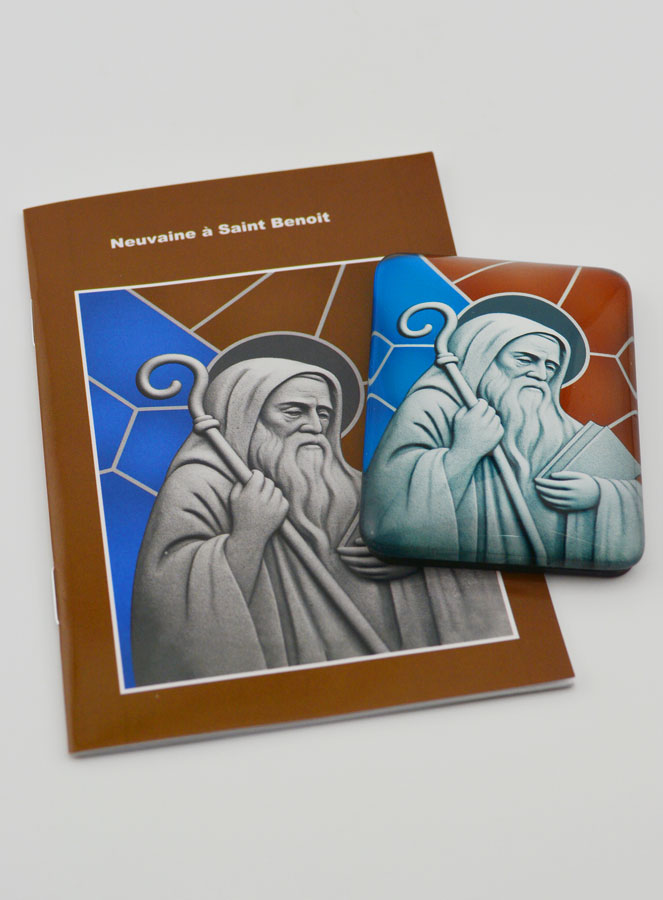 Magnet & Livret de Neuvaine - Saint Benoît (pic 2)