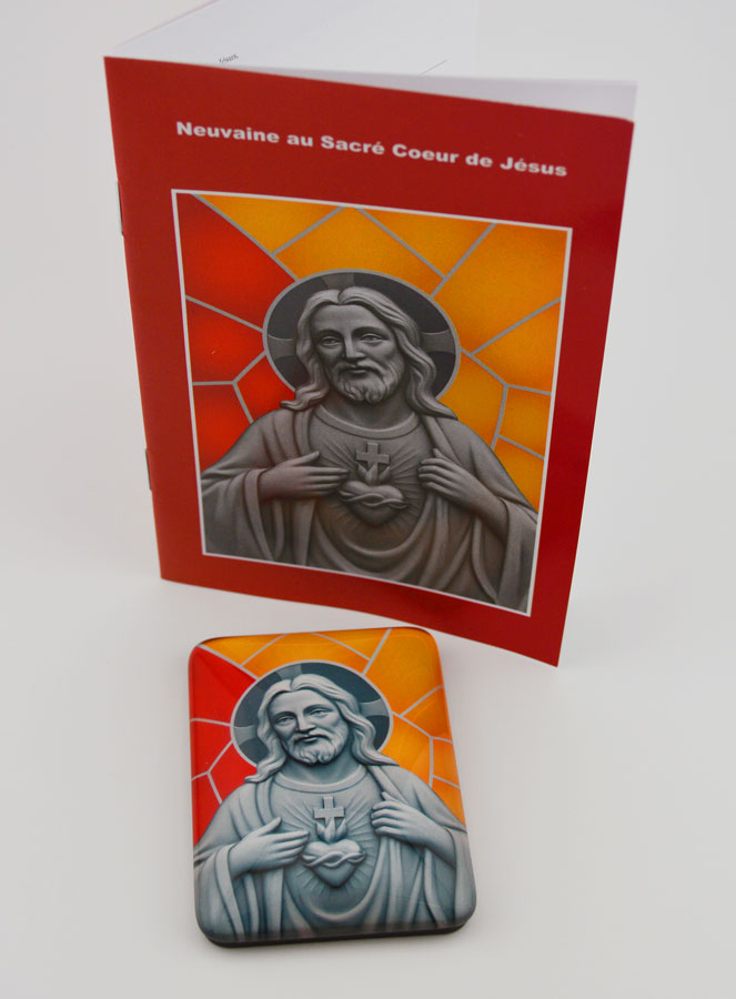 Magnet & Livret de Neuvaine - Sacré Coeur de Jésus (pic 3)