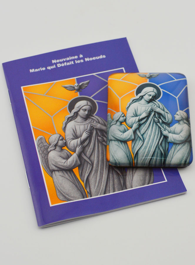 Magnet & Livret de Neuvaine - Marie qui Défait les Noeuds (pic 2)