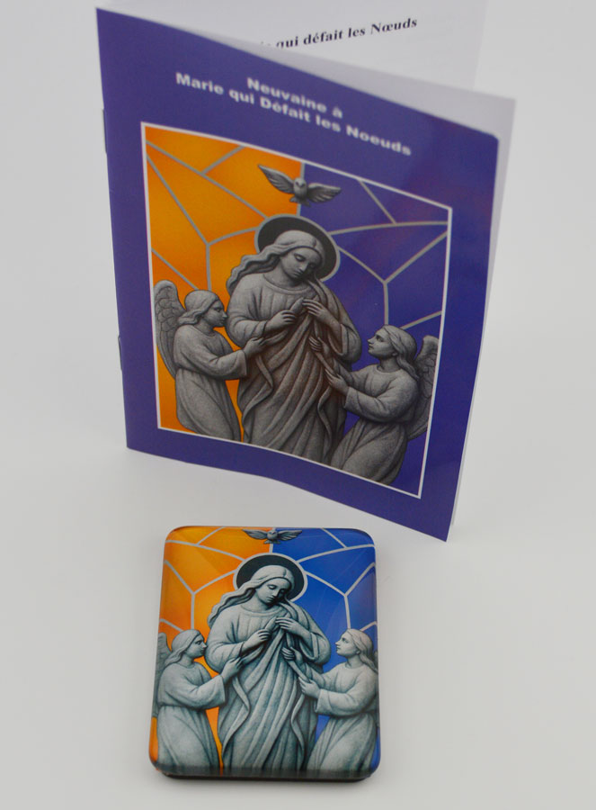 Magnet & Livret de Neuvaine - Marie qui Défait les Noeuds (pic 3)