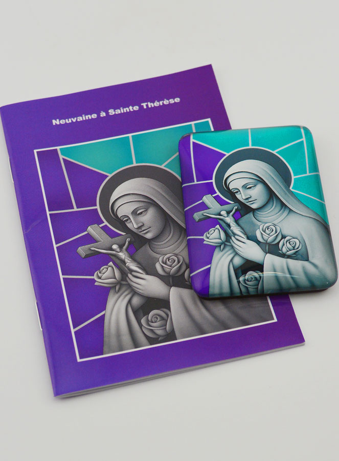 Magnet & Livret de Neuvaine - Sainte Thérèse (pic 2)