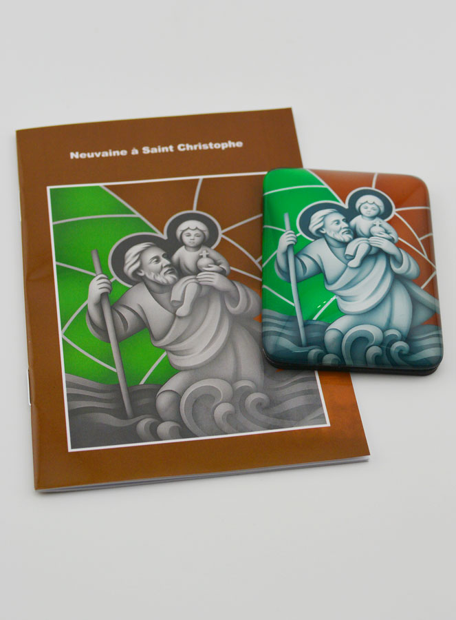 Magnet & Livret de Neuvaine - Saint Christophe (pic 2)
