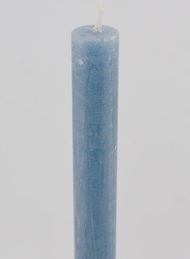 Bougie Teintée Masse 27cm - Bleu (pic 4)
