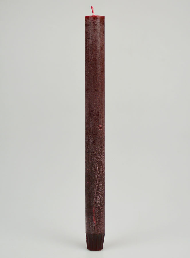 Bougie de Prière Teintée Masse - Rouge Velours (pic 1)