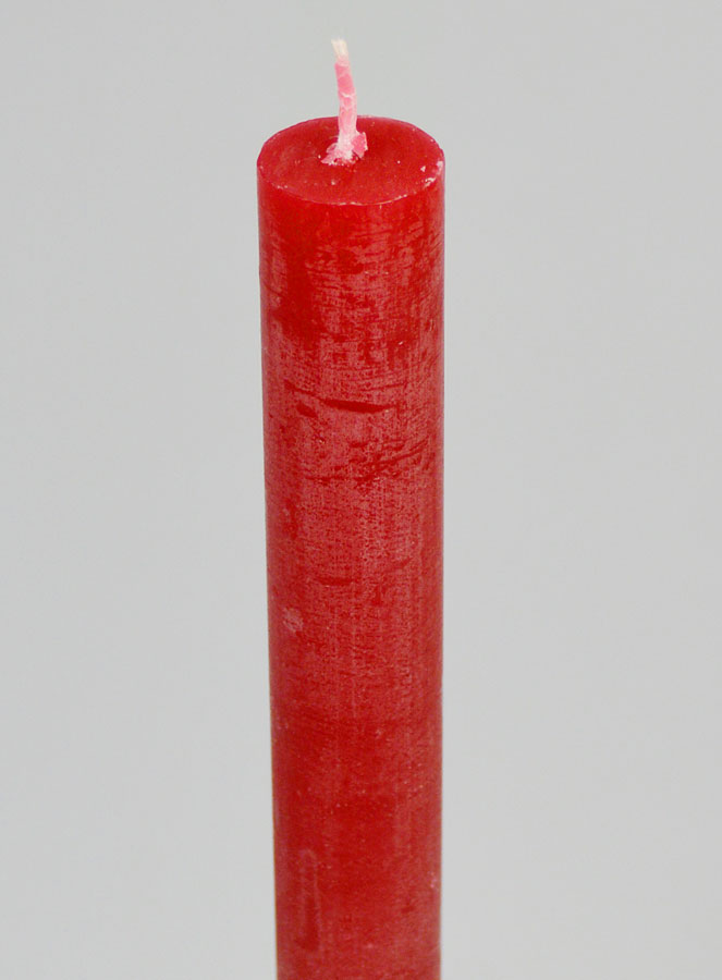 Bougie de Prière Teintée Masse - Rouge Carmin (pic 4)