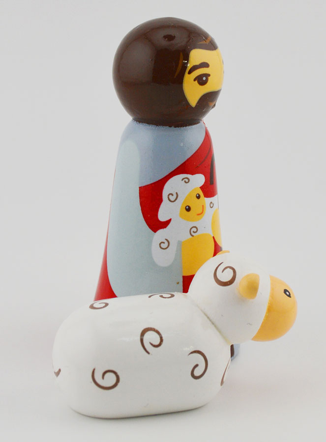 Statue Christ Bon Pasteur & Mouton (pic 2)