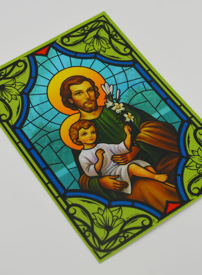 Magnet Fenêtre Vitrail - Saint Joseph (pic 3)