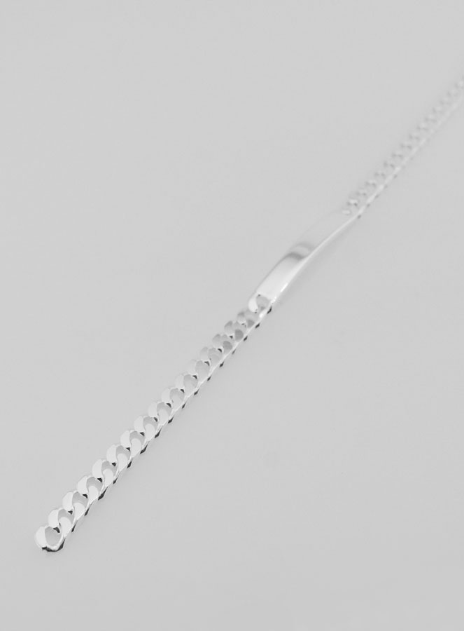 Gourmette Homme en Argent - Maille 5mm (pic 2)