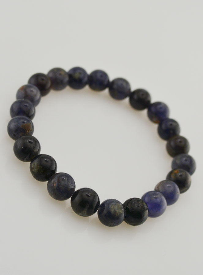 Bracelet en Cordierite - 8 mm (pic 3)