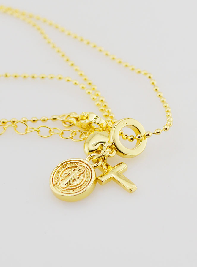 Collier Religieux 3 Breloques - 40cm (pic 4)