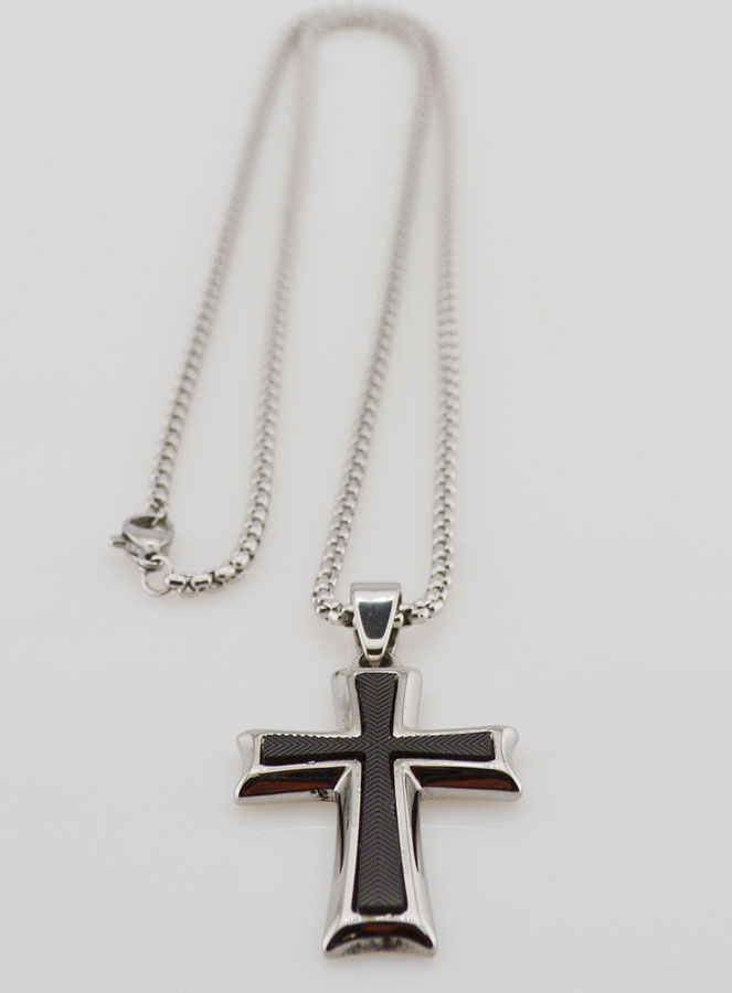 Collier Religieux Homme - Croix Géométrique (pic 3)