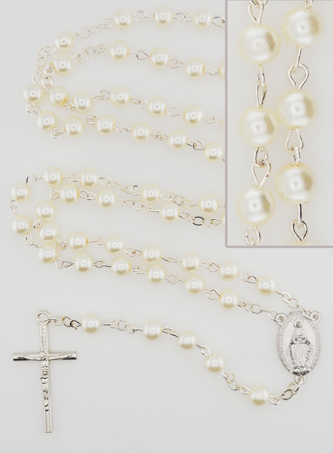 Chapelet de la Médaille Médaille Miraculeuse Nacré (pic 1)