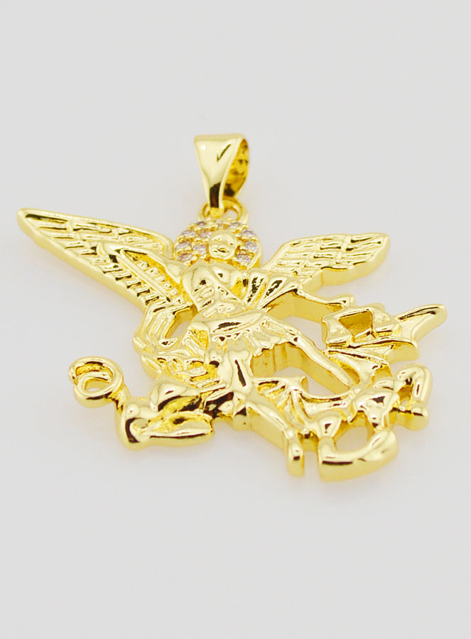 Pendentif Saint Michel Archange - 30mm (pic 2)