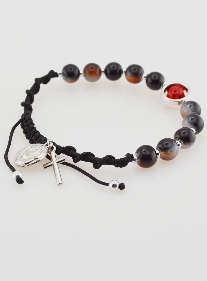 Bracelet Dizainier Réglable - Tons Marrons (pic 4)