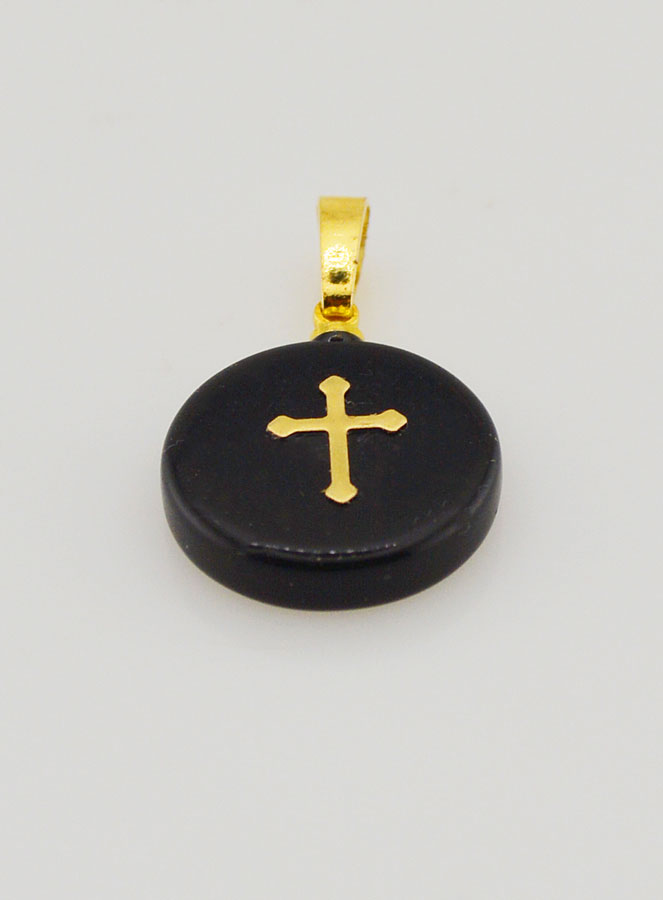 Médaille Avec Croix - Noir (pic 2)
