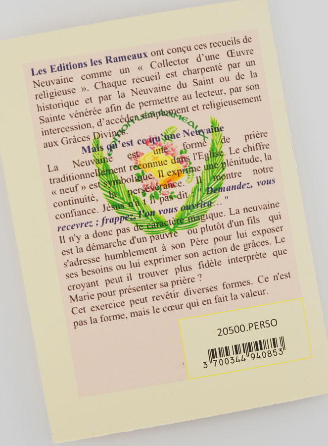 Livret de Neuvaine Sacrés Coeurs Unis de Jésus & Marie (pic 3)