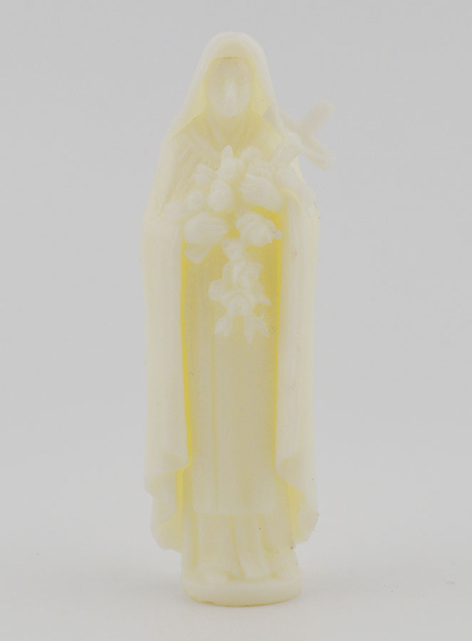 Statue de Sainte Thérèse Fluo Avec Carte - 8cm (pic 1)