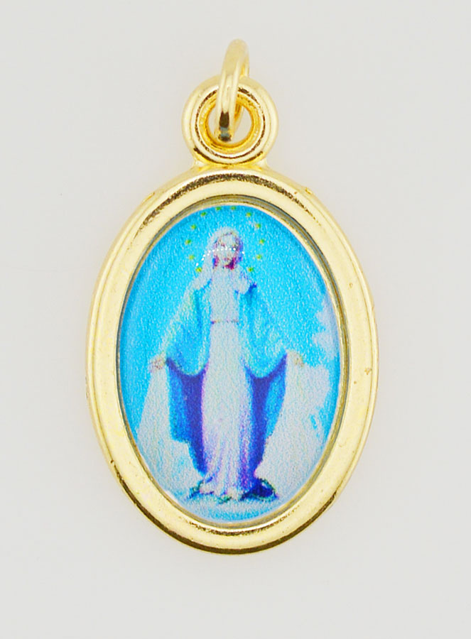 Médaille Vierge Miraculeuse Dorée - 25mm (pic 1)