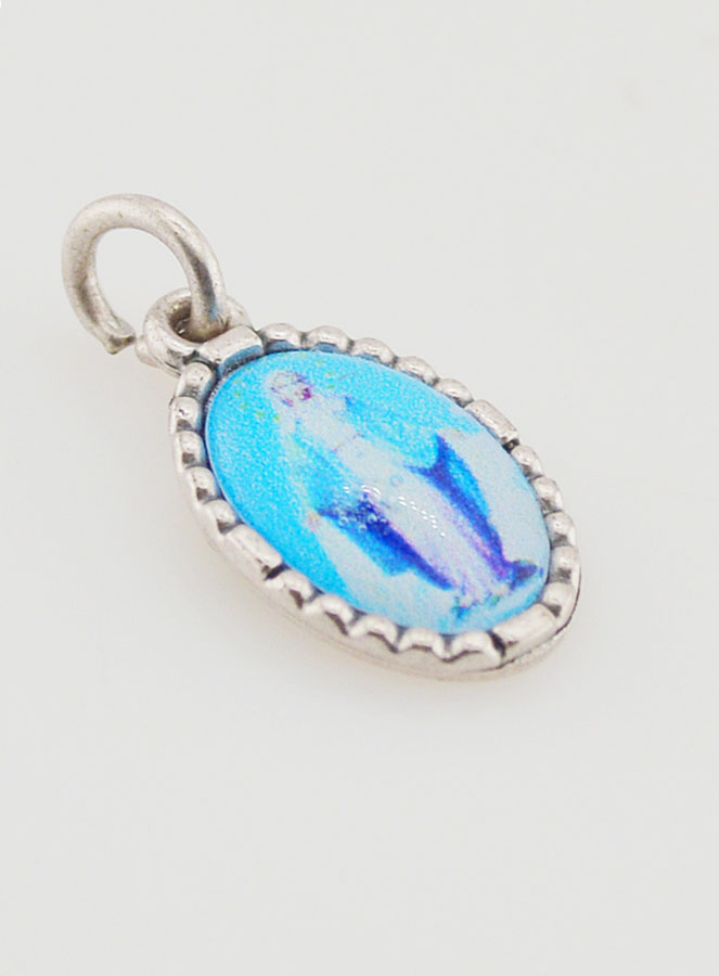 Médaille Bord Torsadé 15mm - Vierge Miraculeuse (pic 3)