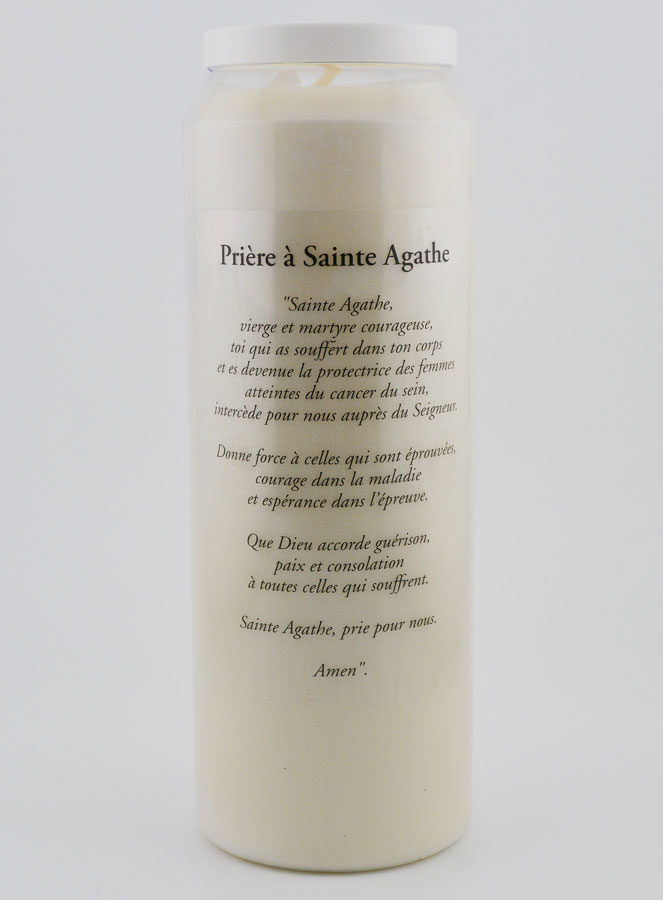 Bougie de Neuvaine à Sainte Agathe Avec Prière (pic 4)