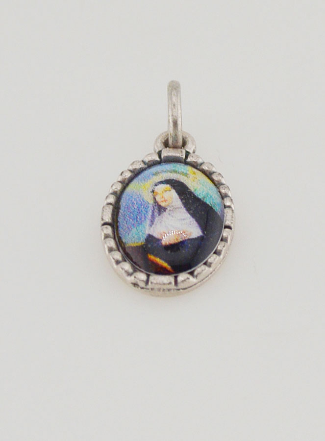 Médaille Bord Torsadé 15mm - Sainte Rita (pic 2)