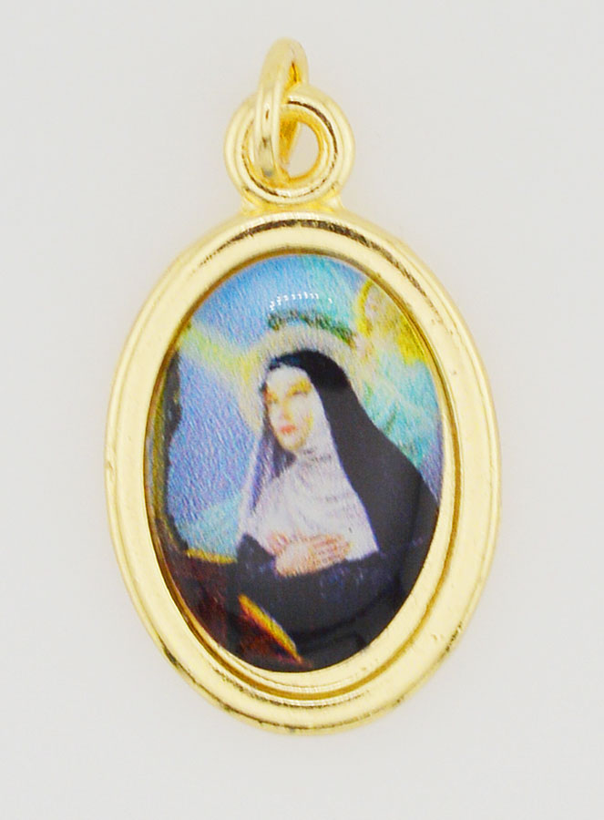 Médaille Sainte Rita Dorée - 25mm (pic 1)