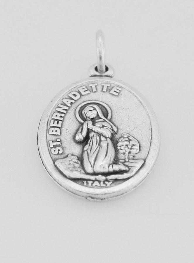 Médaille Sainte Bernadette Soubirous - 22mm (pic 2)