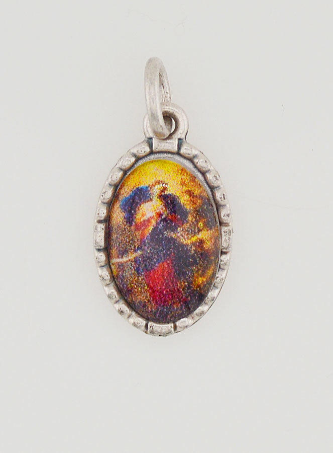 Médaille Bord Torsadé 15mm - Marie qui Défait les Noeuds (pic 1)