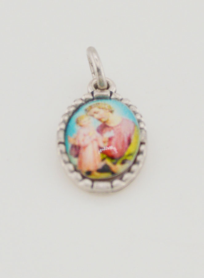 Médaille Bord Torsadé 15mm - Saint Joseph (pic 2)