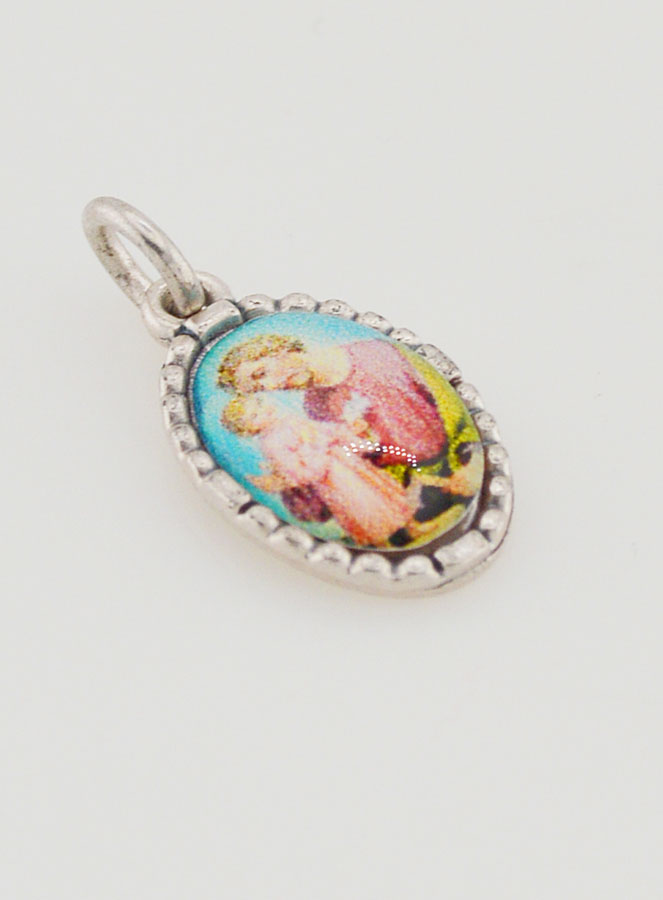 Médaille Bord Torsadé 15mm - Saint Joseph (pic 3)