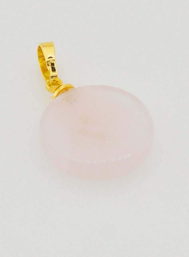 Médaille Translucide Avec Croix - Rose (pic 4)