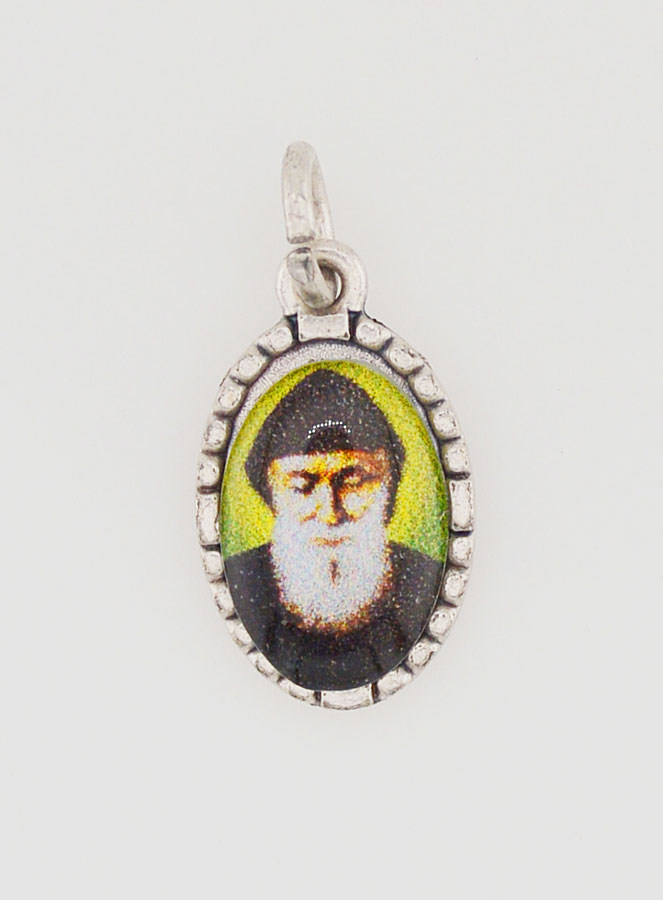 Médaille Bord Torsadé 15mm - Saint Charbel (pic 1)