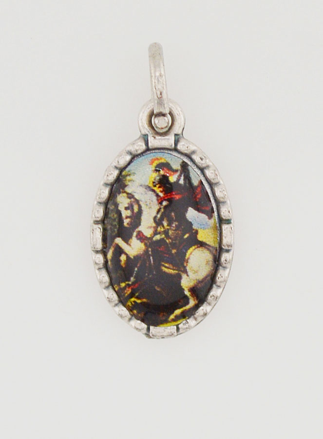 Médaille Bord Torsadé 15mm - Saint Georges (pic 1)