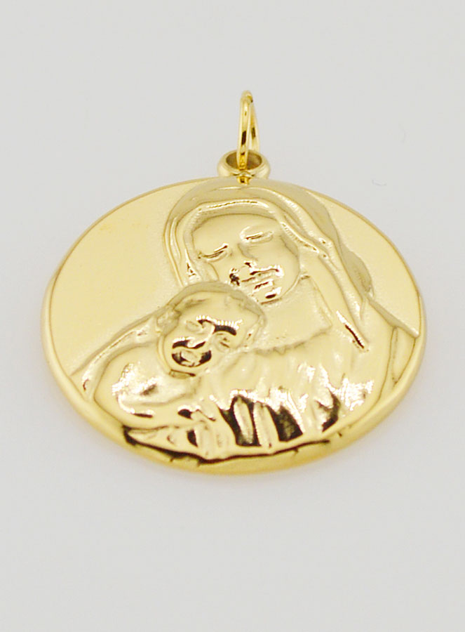 Médaille de la Vierge à l'Enfant - 20mm (pic 2)