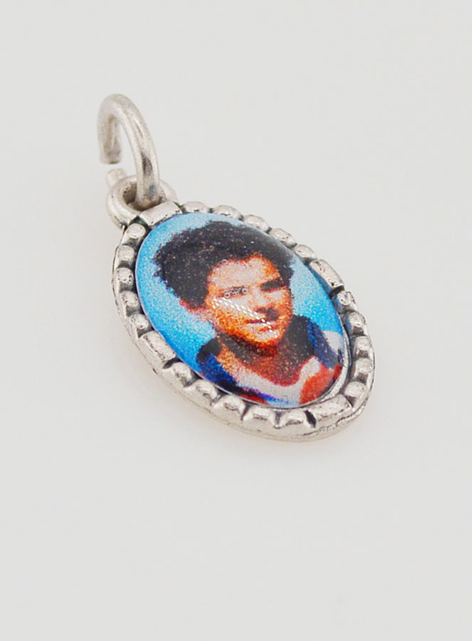 Médaille Bord Torsadé 15mm - Saint Carlo Acutis (pic 3)