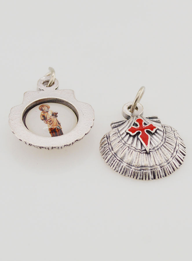 Médaille Saint Jacques de Compostelle - 18mm (pic 2)