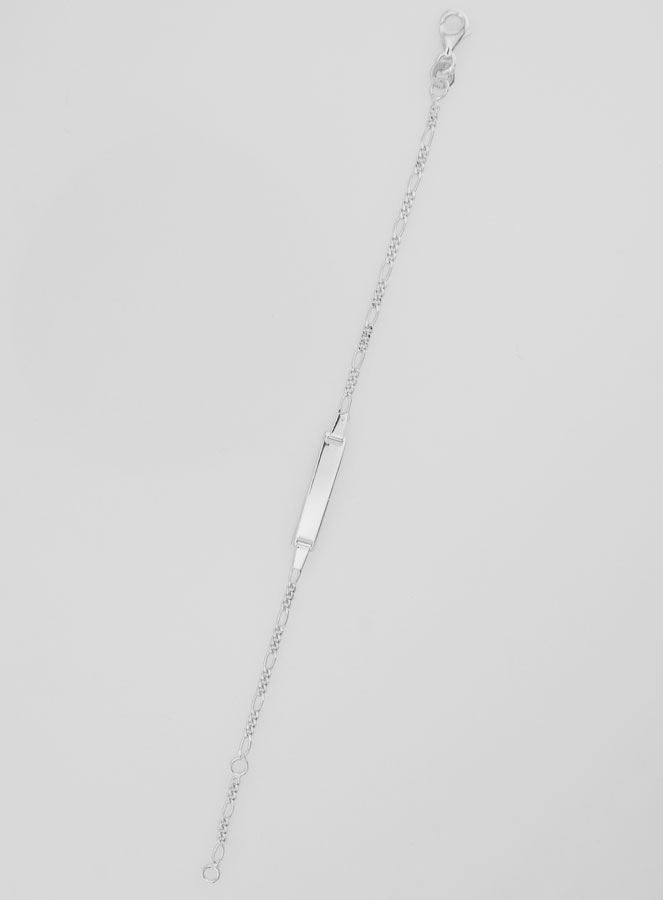 Gourmette de Baptême Enfant en Argent - 15cm (pic 2)