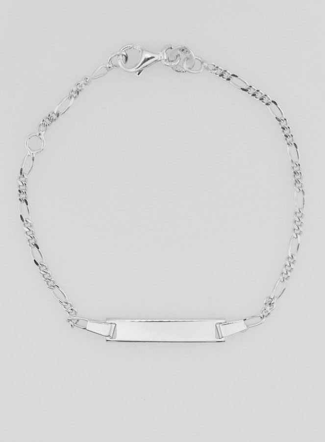 Gourmette de Baptême Enfant en Argent - 15cm (pic 3)