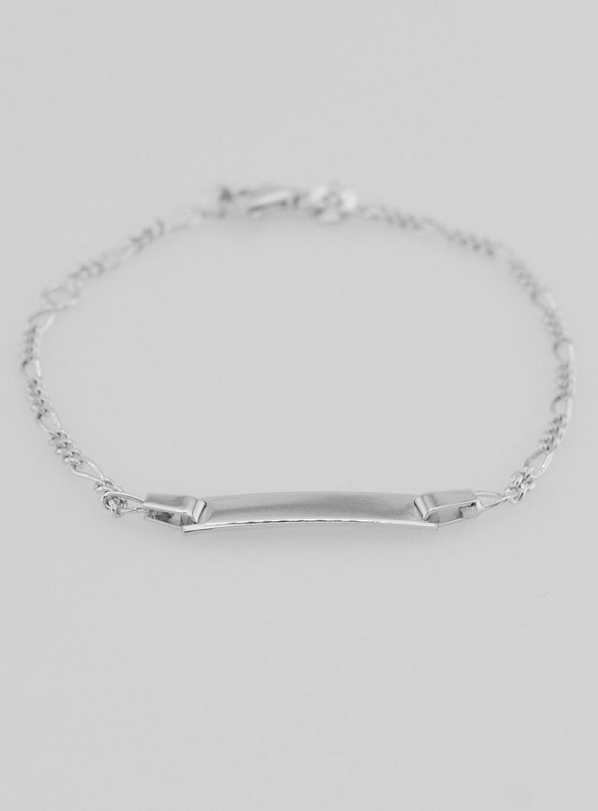 Gourmette de Baptême Enfant en Argent - 15cm (pic 4)