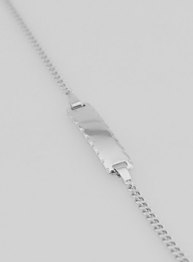 Gourmette de Baptême Enfant en Argent - 16cm (pic 1)