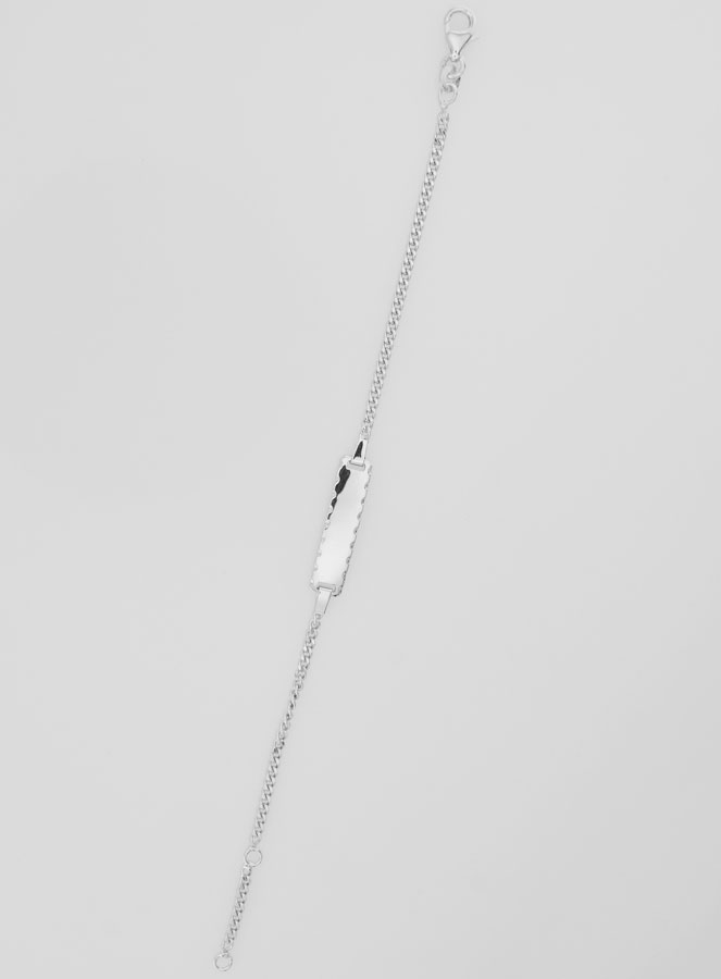 Gourmette de Baptême Enfant en Argent - 16cm (pic 2)