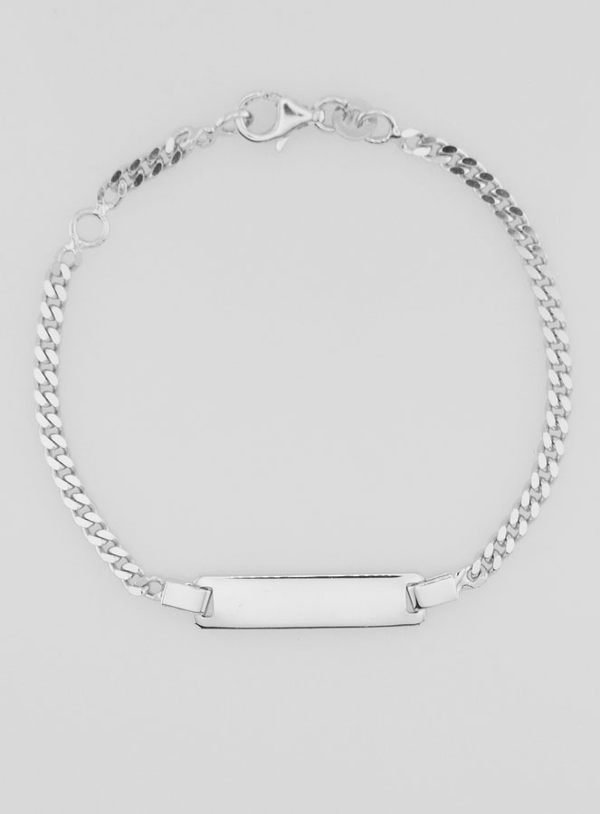 Gourmette de Baptême Enfant en Argent - 16cm (pic 3)