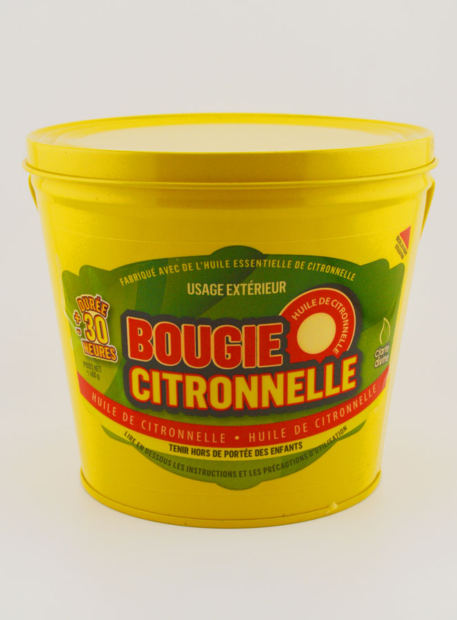 Bougie Citronnelle Seau Métal - Jaune (pic 1)