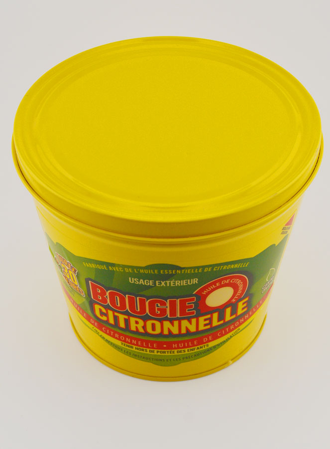 Bougie Citronnelle Seau Métal - Jaune (pic 4)