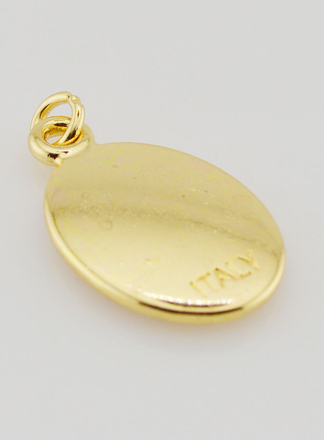 Médaille Sainte Famille Dorée - 25mm (pic 4)