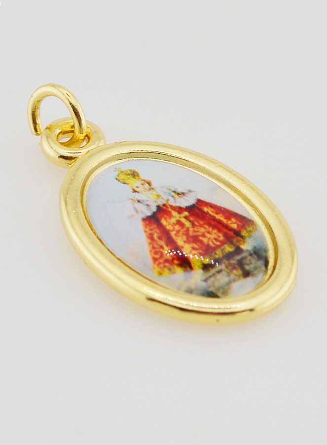 Médaille Enfant Jésus de Prague - 25mm (pic 3)