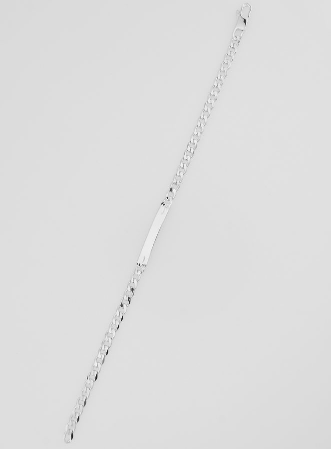 Gourmette Homme en Argent - Maille 4mm (pic 1)